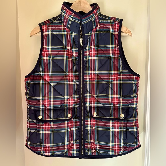 J Crew quilted plaid vest - Picture 1 of 9